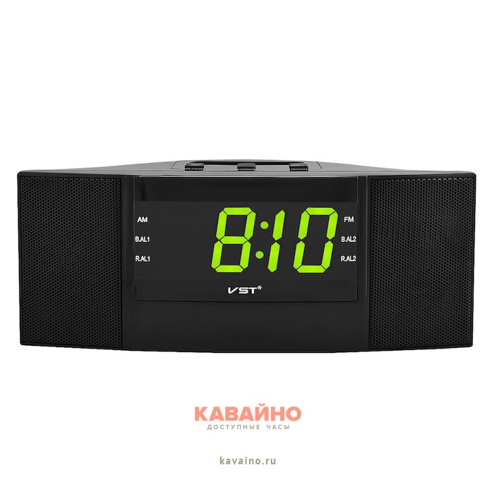 VST907-2 220В+ радио св.зел.цифры + блок купить в часовом интернет-магазине