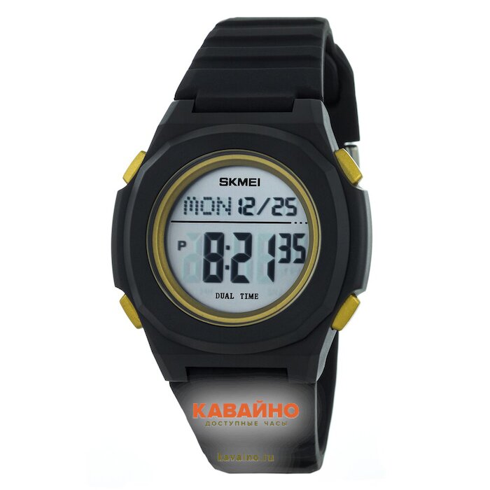 Skmei 2023BKGDWT black gold/white (фото 2)