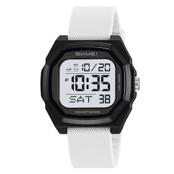 Skmei 2495PWT white-silica gel