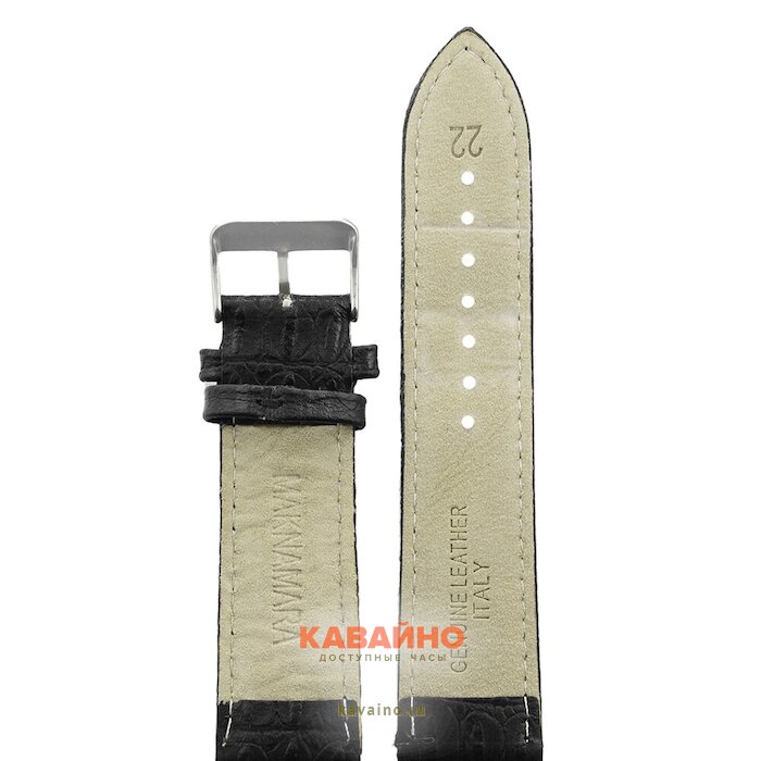 MAKNAMARA 22 мм croco чер сер заст MP-22003 (фото 2)