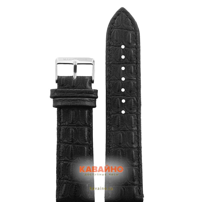 MAKNAMARA 22 мм croco чер сер заст MP-22003 купить в часовом интернет-магазине