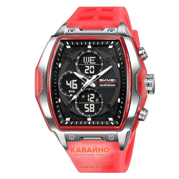 Skmei 2601RD red-transparent купить в часовом интернет-магазине
