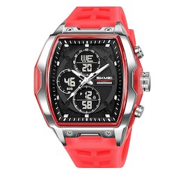Skmei 2601RD red-transparent
