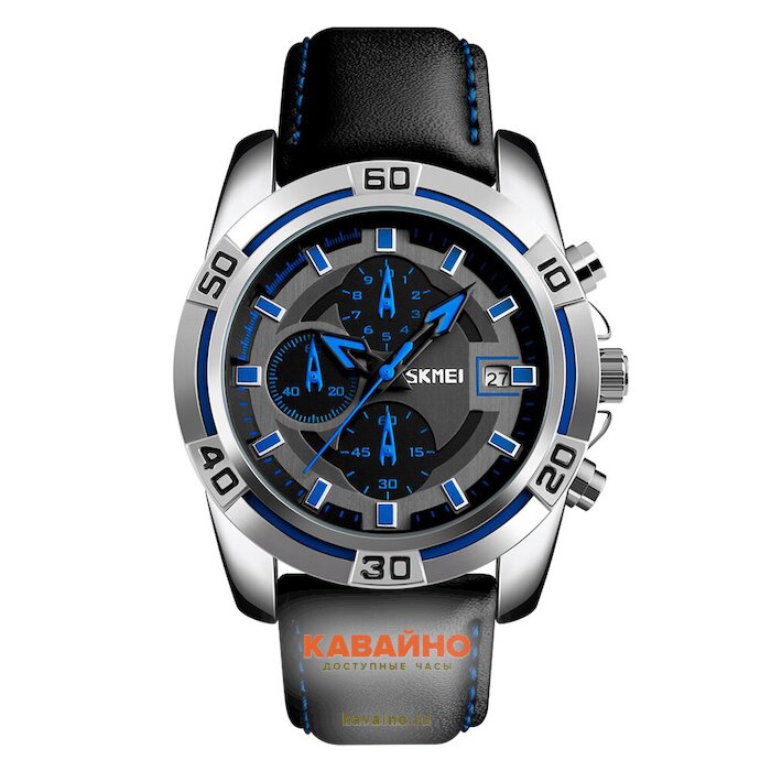 Skmei 9156SIBU silver/blue (фото 2)