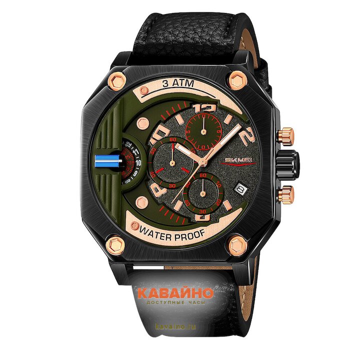 Skmei 9343BKGN black/green (фото 2)