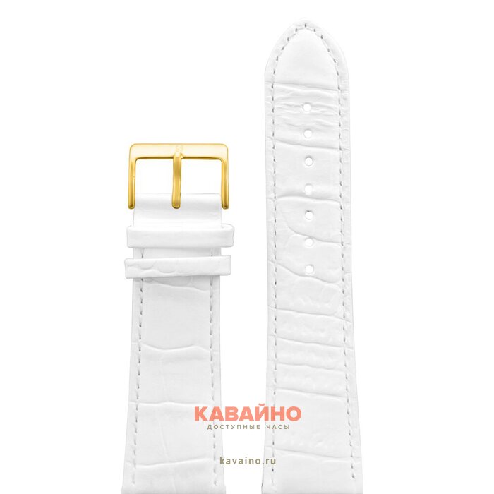 Nagata 26 мм белый croco с золотой застежкой купить в часовом интернет-магазине