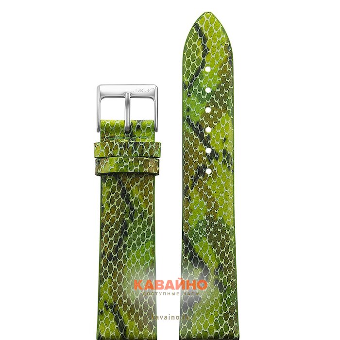 Mario Notti S-07, 20 р-р, зелёный, имитация кожи змеи, L купить в часовом интернет-магазине