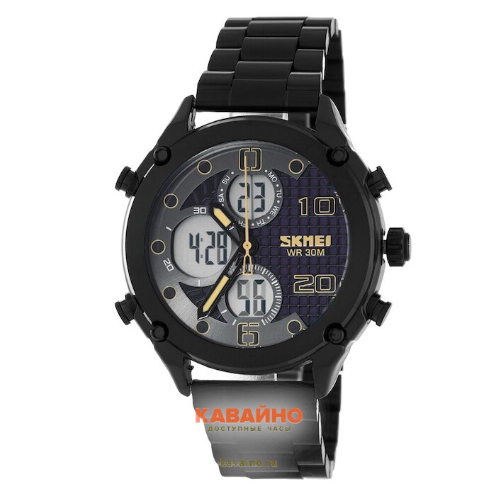 Skmei 1975SBKWT black/white steel (фото 2)