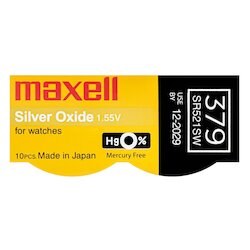 MAXELL SR-521SW (379) 1PC 0% Hg Оксид серебра