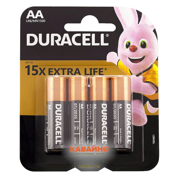 DURACELL LR6 Extra Life MN1500/4BL купить в часовом интернет-магазине