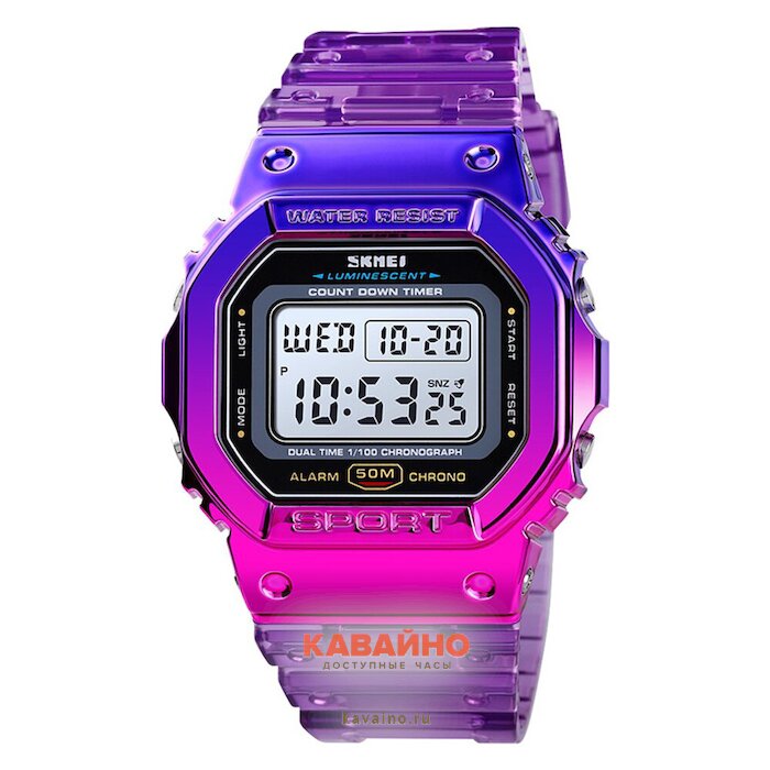 Skmei 1622PL plating - purple купить в часовом интернет-магазине