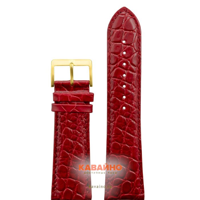 Nagata 26 мм т.крас croco с золотой застежкой купить в часовом интернет-магазине