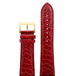 Nagata 26 мм т.крас croco с золотой застежкой