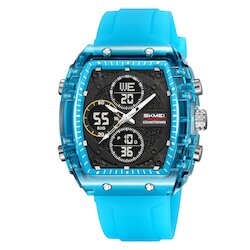 Skmei 2602BU blue-transparent
