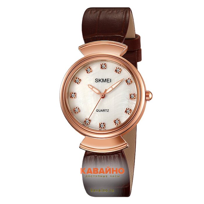 Skmei 2165RGBN rose gold/white-brown (фото 2)