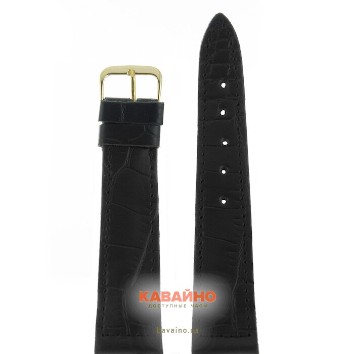 Купить Знамя №22 мод. 20 мм чер croco зол заст Знамя №22 мод. 20 мм чер croco зол заст купить в часовом интернет-магазине