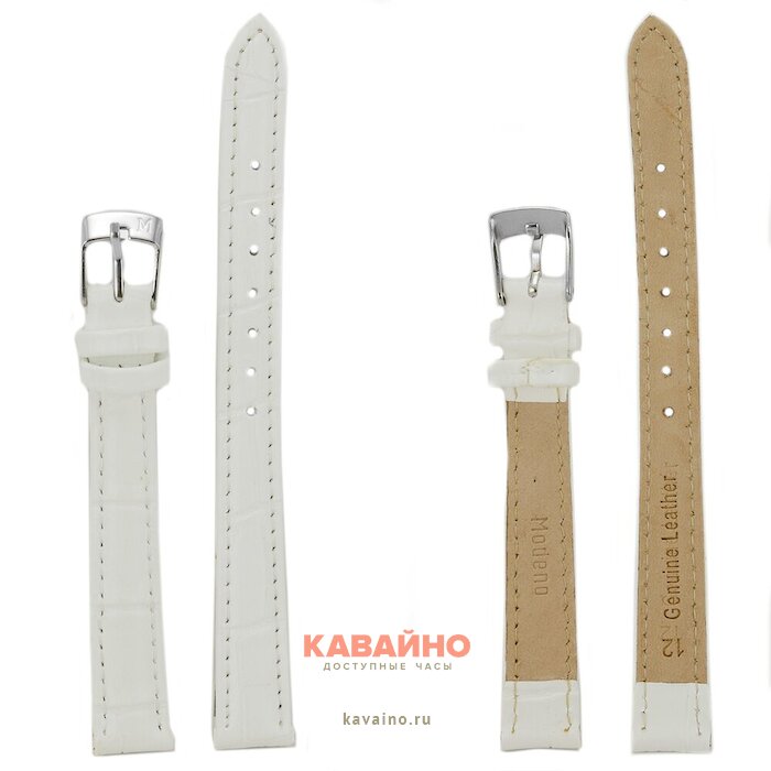 Modeno 12 мм бел croco с серебряной застежкой A000 купить в часовом интернет-магазине