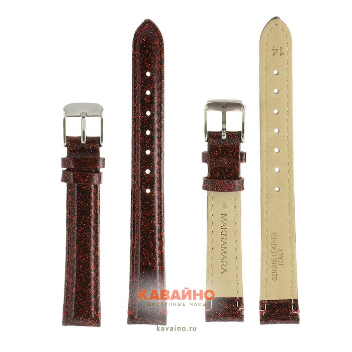 MAKNAMARA 14 мм красно-зол МР14084 купить в часовом интернет-магазине