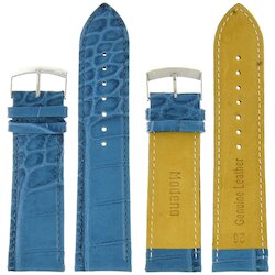 Modeno 26 мм гол croco с серебряной застёжкой K00N