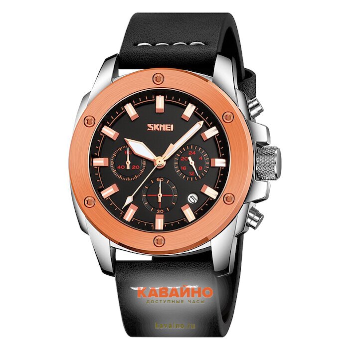 Skmei 9327RGBK rose gold-black (фото 2)