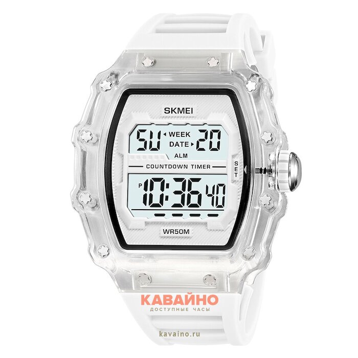 Skmei 2296WT white-transparent/white (фото 2)