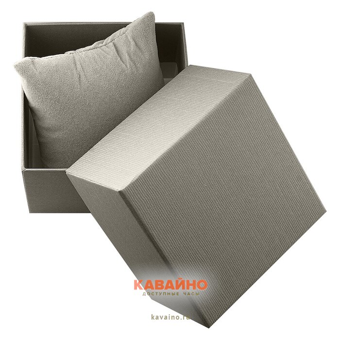 Коробочка для часов серая с подушкой (фото 3)