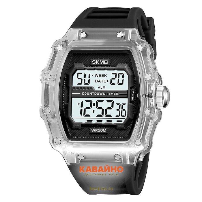 Skmei 2296WTBK white-transparent /black (фото 2)