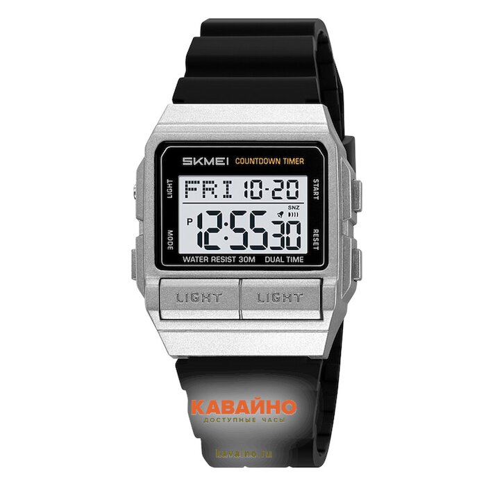 Skmei 2475PSI silver (silica gel strap) (фото 2)