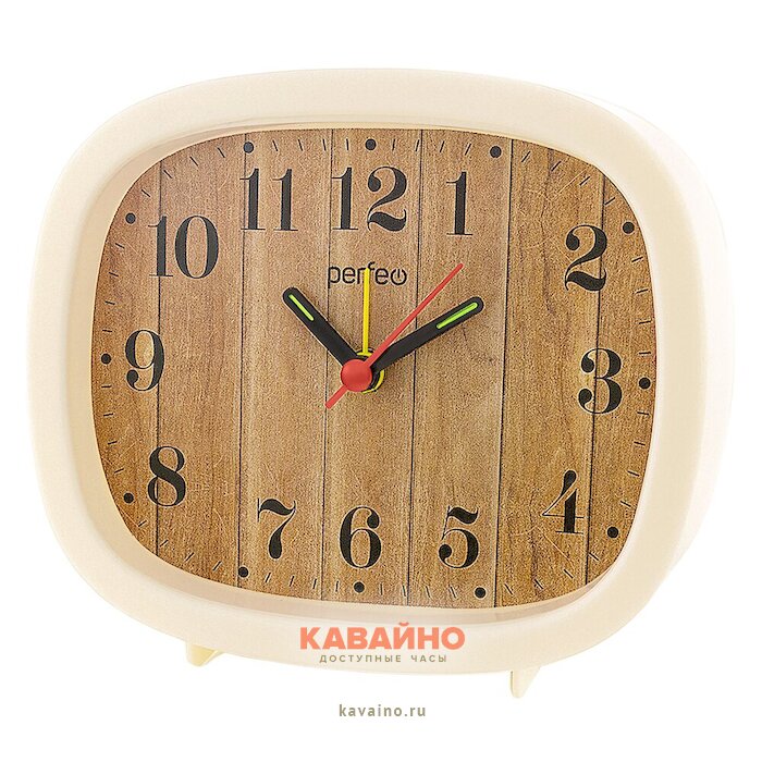 Perfeo PF-TC-021 прямоугольные кремовые купить в часовом интернет-магазине