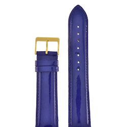 Nagata 22 мм син лак с золотой застёжкой