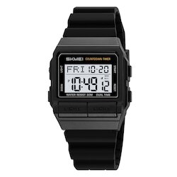 Skmei 2475BKWT black-white (silica gel strap)