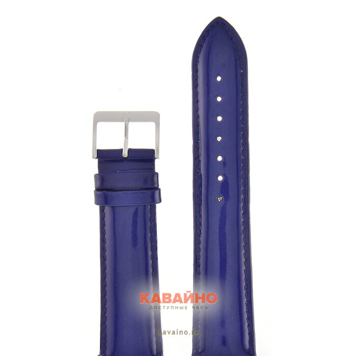 Nagata 22 мм син лак с серебряной застёжкой купить в часовом интернет-магазине