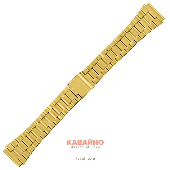 Браслет для Casio А-168 18 мм, золотой купить в часовом интернет-магазине