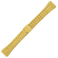 Браслет для Casio А-168 18 мм, золотой