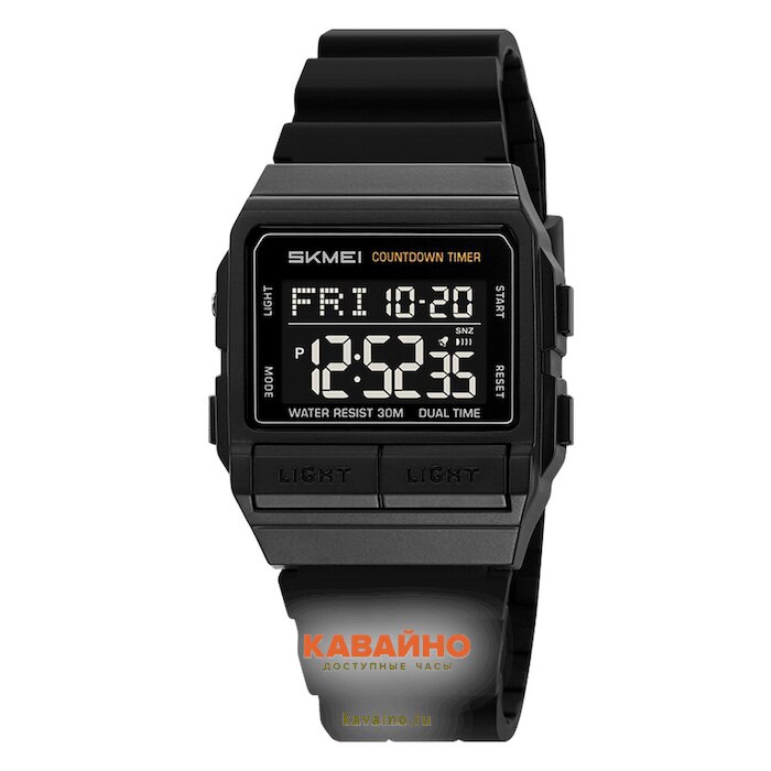 Skmei 2475PBKBK black-black (silica gel strap) купить в часовом интернет-магазине