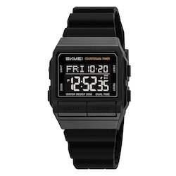 Skmei 2475PBKBK black-black (silica gel strap)
