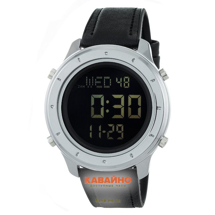 Skmei 1864LSIBK silver/black-leather (фото 2)