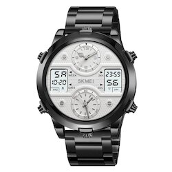 Skmei 2212SBKWT black/white-steel