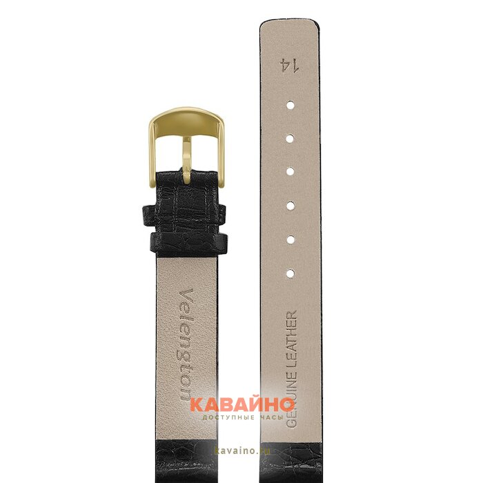 Velengton 14 чер croco зол заст V14029 (фото 2)