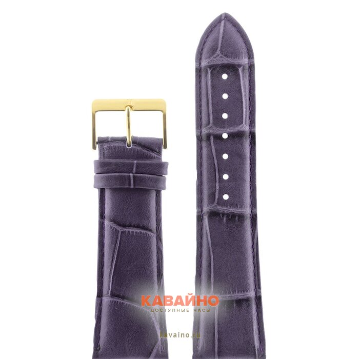 Nagata 26 мм фиолет croco с золотой застёжкой купить в часовом интернет-магазине