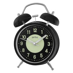 Perfeo PF-TC-024 колокольчик круглые, с подсветкой, чёрные