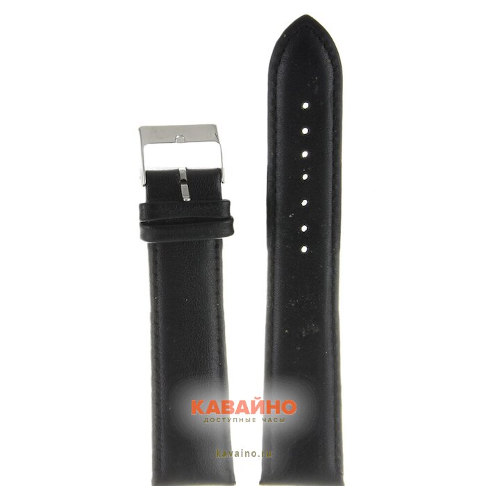 Nagata 22 мм чер с серебряной застежкой купить в часовом интернет-магазине