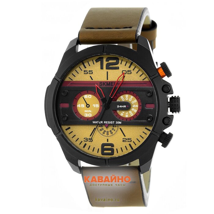 Skmei 1846BNYL brown/yellow (фото 2)