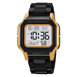 Skmei 2264GDWT black/gold-white