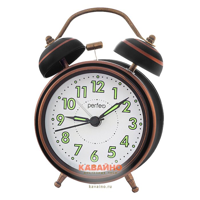 Perfeo PF-TC-026 колокольчик круг, подсветка, бронз купить в часовом интернет-магазине