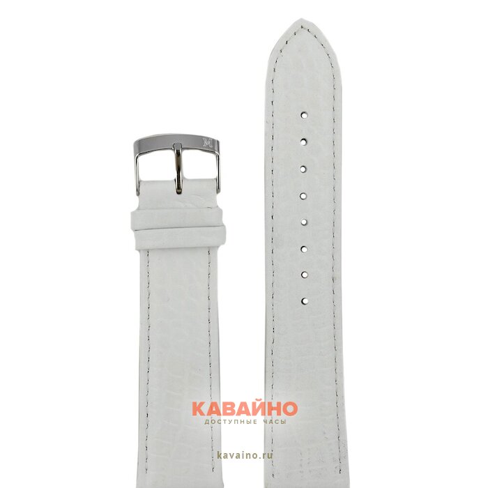 Modeno 22 мм бел croco с серебряной застёжкой K000 купить в часовом интернет-магазине