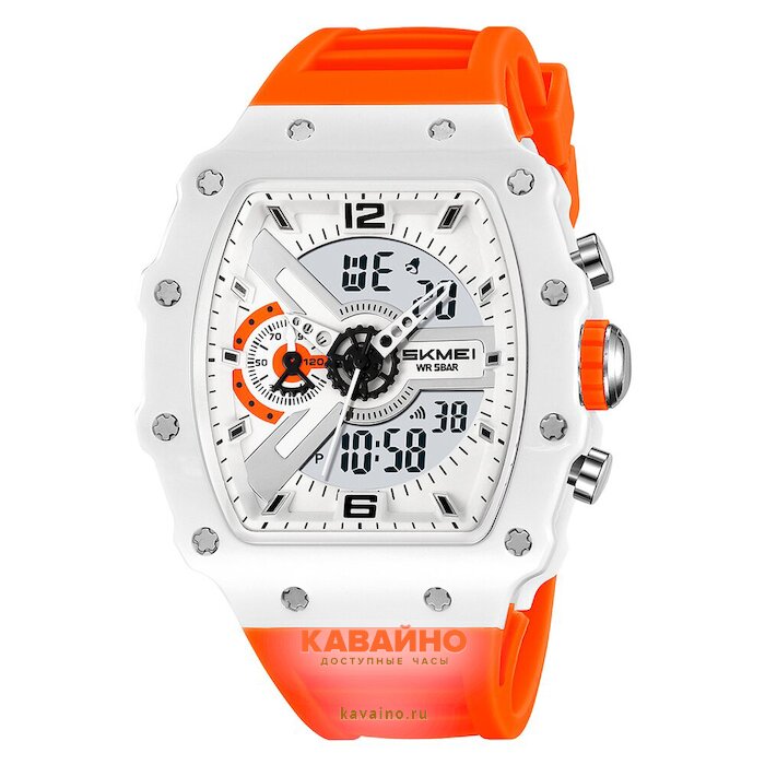 Skmei 2398WTOG white/orange (фото 2)