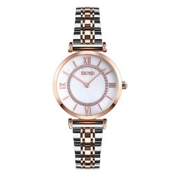 Skmei 9198TRGWTH-S rose gold/silver-white lady size