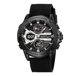 Skmei 2502LBKBK black/black-leather