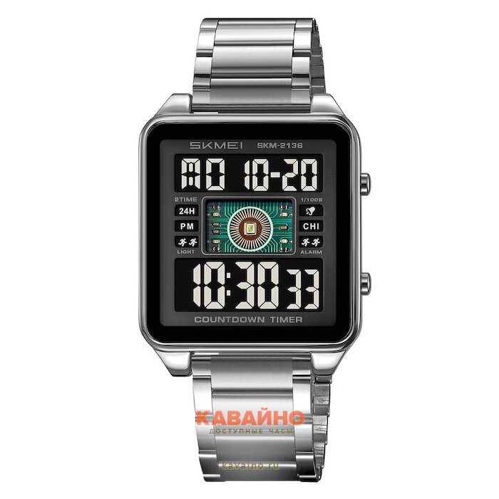 Skmei 2136SIBK silver/black купить в часовом интернет-магазине